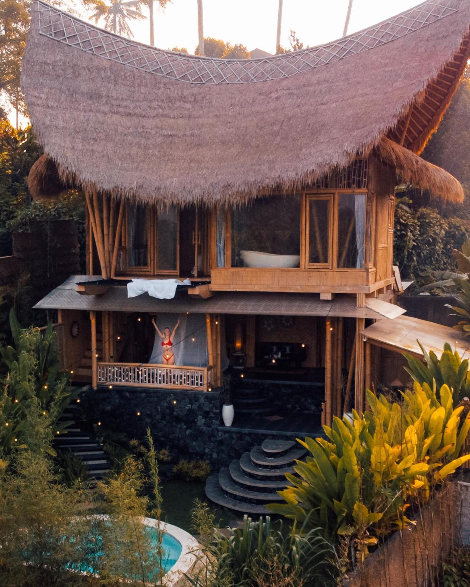 Makerti Bali~Bamboo House Villa Selat Buitenkant foto