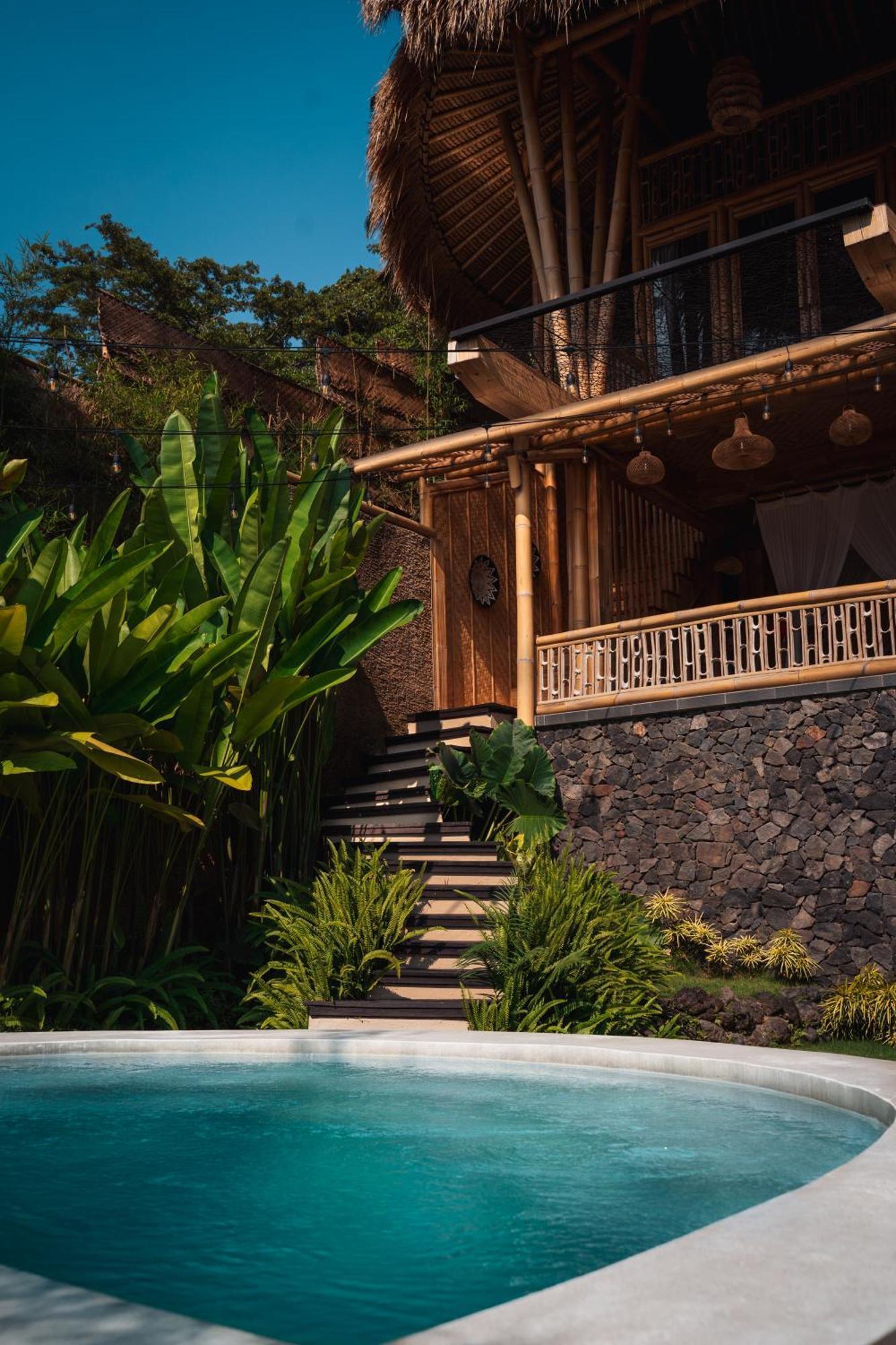 Makerti Bali~Bamboo House Villa Selat Buitenkant foto